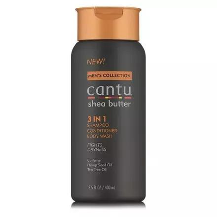 Cantu Men 3in1 Shampoo 400ml, Sieraden, Tassen en Uiterlijk, Uiterlijk | Haarverzorging, Nieuw, Verzenden