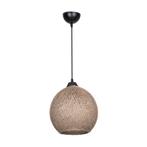 [lux.pro] Hanglamp Lisburn E27 zwart en jute, Huis en Inrichting, Lampen | Hanglampen, Verzenden, Nieuw