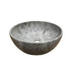 Waskom Sanilux Wander Marmer Rond Tundra Grey, Ophalen of Verzenden, Nieuw