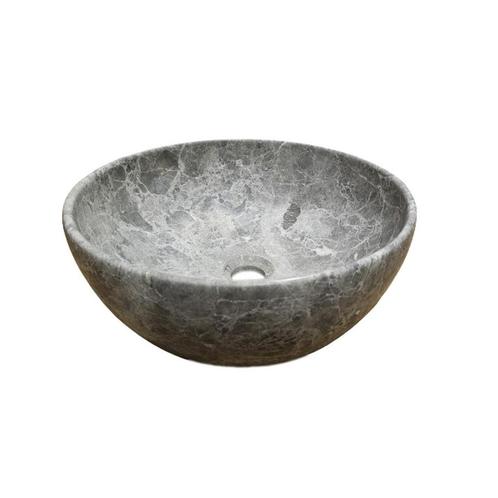 Waskom Sanilux Wander Marmer Rond Tundra Grey, Doe-het-zelf en Verbouw, Sanitair, Ophalen of Verzenden
