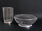 ALESSI - ILSA - Mand (2) - Metaalmand en bestekhouder -