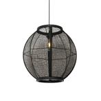 Oosterse hanglamp zwart 46 cm - Rob, Huis en Inrichting, Lampen | Hanglampen, Nieuw, Overige materialen, Oosters, 75 cm of meer