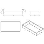 Wiesbaden Demis Inbouwnis - 30x60x7cm - RVS, Ophalen of Verzenden, Nieuw, Rvs