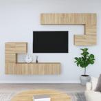 vidaXL Tv-wandmeubel bewerkt hout sonoma eikenkleurig, Verzenden, Nieuw, 50 tot 100 cm, Minder dan 100 cm