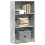 vidaXL Boekenkast 60x24x109 cm bewerkt hout betongrijs, Huis en Inrichting, Kasten | Boekenkasten, Verzenden, Nieuw, Overige houtsoorten
