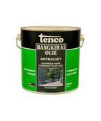 Bangkirai Olie Antraciet 2,5 liter, Doe-het-zelf en Verbouw, Verf, Beits en Lak, Ophalen of Verzenden, Nieuw