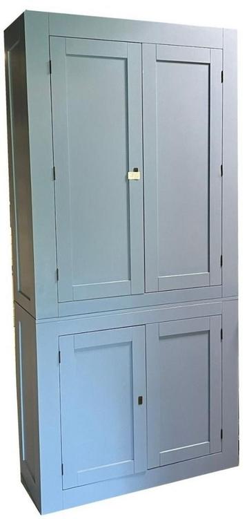 Oud blauwe dichte kast Woerden 105cm beschikbaar voor biedingen