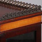 Damessecretaire met vitrine en rijk ingelegde schrijfklep No, Antiek en Kunst, Ophalen of Verzenden