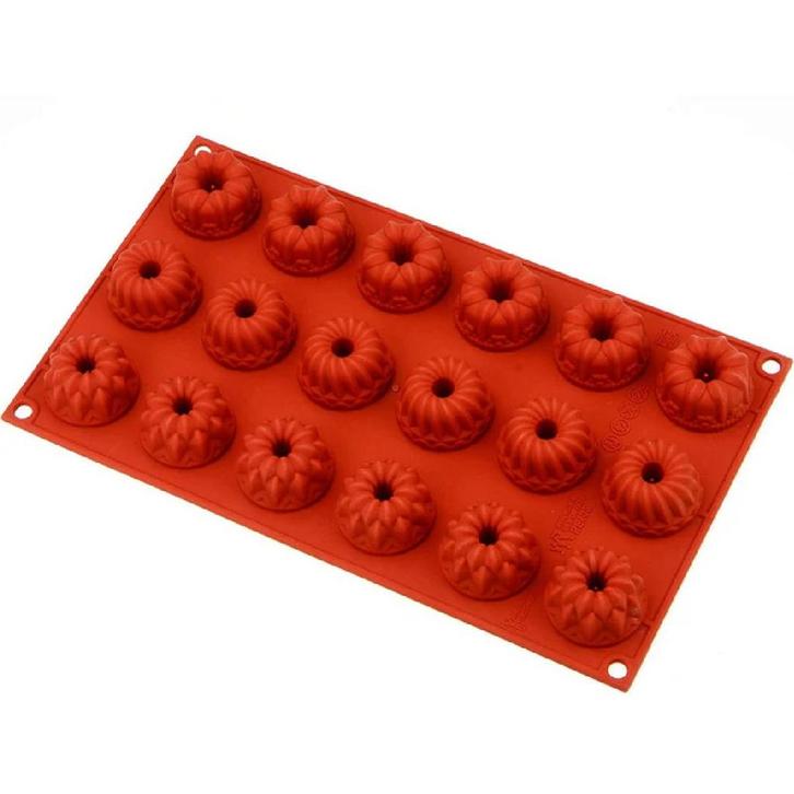 Siliconen Bakvorm Mini Fantasy Ø40x22mm (18), Hobby en Vrije tijd, Taarten en Cupcakes maken, Nieuw, Verzenden