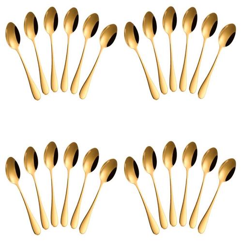 Fako Bijoux® - Theelepel / Koffielepel Classic - 12cm - Goud, Huis en Inrichting, Keuken | Bestek, Verzenden