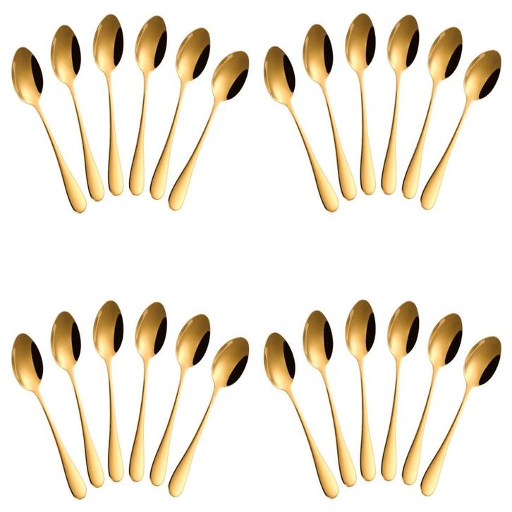 Fako Bijoux - Theelepel / Koffielepel Classic - 12cm - Goud, Huis en Inrichting, Keuken | Bestek, Verzenden