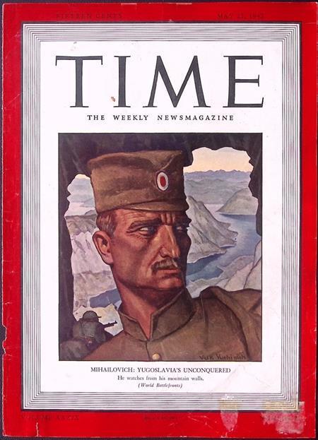 Cover Time Magazine1942 met MIHAILOVICH (lijst optie), Verzamelen, Militaria | Tweede Wereldoorlog, Verzenden