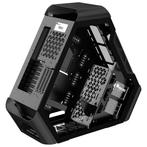 JONSBO TR03-G Showcase, Tempered Glass, Zwart, Computers en Software, Computerbehuizingen, Verzenden, Zo goed als nieuw