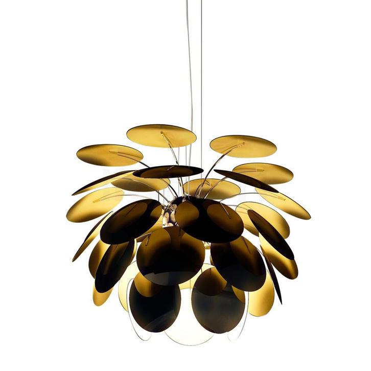 Marset Discocø³ Hanglamp, zwart/goud - ø¸68 cm (Hanglamp, Huis en Inrichting, Lampen | Hanglampen, Nieuw, Verzenden