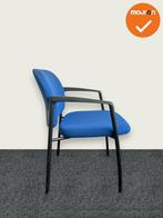 Vergaderstoel - Ahrend 320 - blauwe stoffering - zwart frame, Vergader- of Presentatieruimte, Ophalen of Verzenden, Gebruikt, Stoel