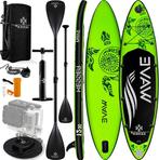 Sup Board - Opblaasbaar Paddle Board - 130 kg - Groen - KESS, Watersport en Boten, Suppen, Verzenden, Zo goed als nieuw
