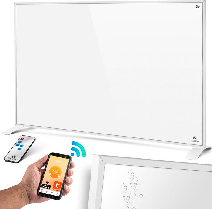 Infrarood verwarmingspaneel - Elektrische Kachel - 550W - Wi, Doe-het-zelf en Verbouw, Verwarming en Radiatoren, Zo goed als nieuw