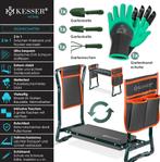 KESSER® 2-in-1 XXL kniebank voor tuinieren, gevoerd zitkusse, Verzenden, Nieuw