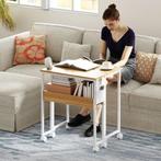 TRUUSK Opklapbare Kleine Bureau 63 Cm Met Wielen Ruimtebespa, Verzenden, Nieuw