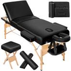 Massagetafel-set 3 zones met 10cm matras, rolkussens en hout, Verzenden, Nieuw