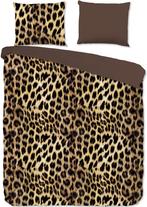 2dekans | Pure Dekbedovertrek Luipaard - Bruin - 140x200cm, Huis en Inrichting, Ophalen of Verzenden, Zo goed als nieuw, Bruin