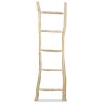 vidaXL Handdoekenladder met 5 sporten 45x150 cm teakhout