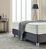 Boxspring Vida 140x200 antraciet, Verzenden, Nieuw, Overige kleuren, Modern