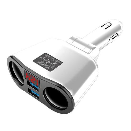 2-Weg Sigarettenaansteker Splitser Plug met 2 USB Poorten, Telecommunicatie, Mobiele telefoons | Toebehoren en Onderdelen, Nieuw
