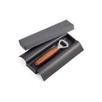 Triangle Sense Flesopener - 15 cm - RVS met Pruimenhouten..., Huis en Inrichting, Ophalen of Verzenden, Nieuw