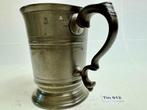 Beker - Drinkbeker / maatbeker - Tin - Tinnen drinkbeker met, Antiek en Kunst