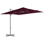 Zweefparasol Bordeaux 250x250 cm - Retourdeal - 40% Korting!, Ophalen of Verzenden, Nieuw, 2 tot 3 meter, Zweefparasol