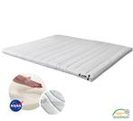 Topper NASA drukverlagend Aloa Vera - 180/200cm, Nieuw, Tweepersoons, Wit, Overige typen