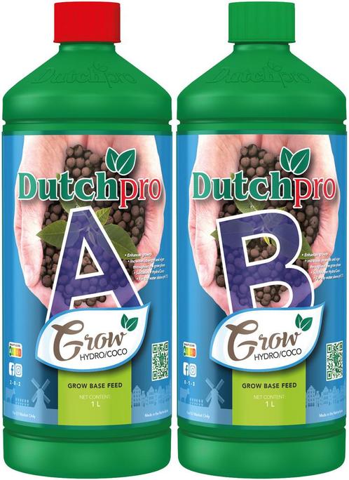 DutchPro Hydro/Cocos Grow A+B 1 ltr, Tuin en Terras, Plantenvoeding, Nieuw, Ophalen of Verzenden