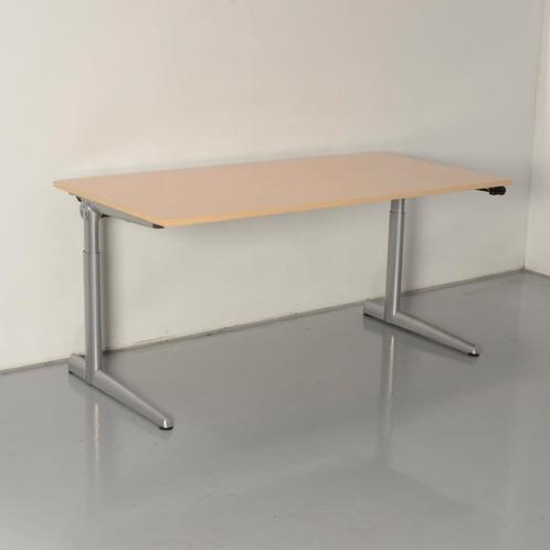Ahrend 500 bureau, ahorn blad, 160 x 80 cm, hoogte, Huis en Inrichting, Bureaus, Ophalen of Verzenden