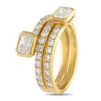 Ring - 18 karaat Geel goud, 18k geel goud en 1,95ct, Sieraden, Tassen en Uiterlijk, Ringen, Nieuw