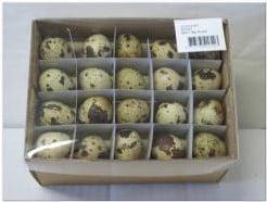 Kwarteleitjes doos 60 stuks uitgeblazen voor decoratie, Hobby en Vrije tijd, Knutselen, Nieuw, Ophalen of Verzenden