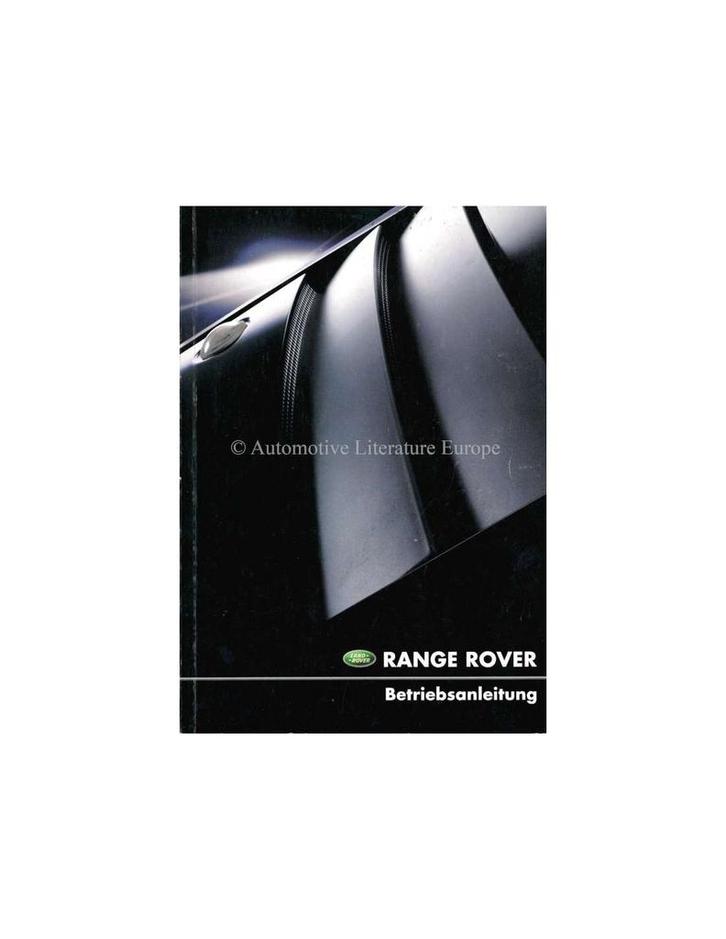 2001 RANGE ROVER INSTRUCTIEBOEKJE ENGELS, Auto diversen, Handleidingen en Instructieboekjes