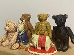 Hantel/Steiff: 6x  miniatuur figuurtjes, 4 beren, 1 olifant,