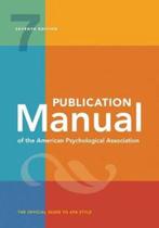 Publication Manual of the American, 9781433832161, Boeken, Studieboeken en Cursussen, Zo goed als nieuw, Studieboeken, Verzenden