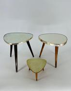 Set bijzettafels - Hout, Metaal, laminaat - Drie