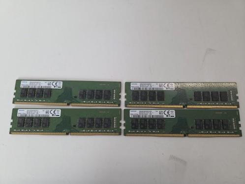 Veiling - 4x 8 GB (32GB) DDR4 RAM geheugen Samsung, Computers en Software, RAM geheugen, Refurbished