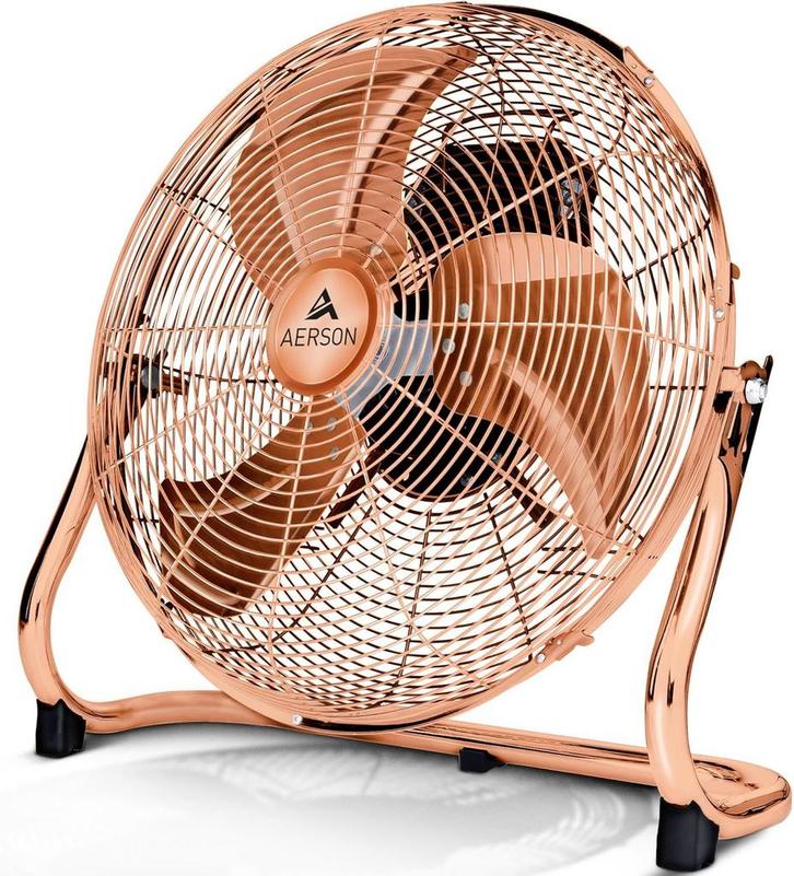 Aerson Vloerventilator - 60cm - 3 standen - 200W - Koper, Witgoed en Apparatuur, Overige Witgoed en Apparatuur, Nieuw, Verzenden