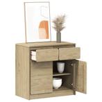 vidaXL Dressoir SAUDA 80x43x75,5 cm massief grenenhout, Huis en Inrichting, Kasten | Dressoirs, Verzenden, Nieuw, 50 tot 100 cm