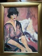 Tony Reniers (1923-2013) - Dame met bolhoed., Antiek en Kunst