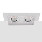 LED trimless spot kantelbaar GU10 COB 5Watt dubbel, Ophalen of Verzenden, Nieuw