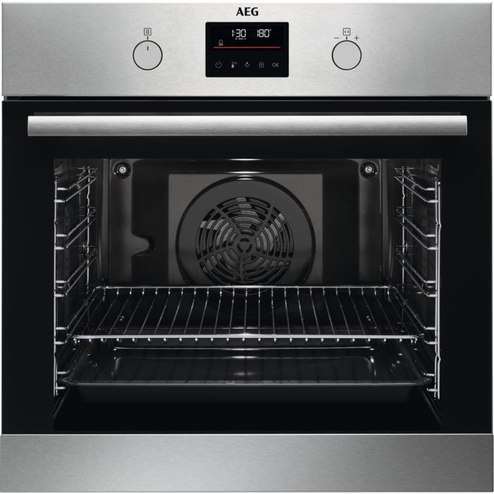 AEG Heteluchtoven met pyrolysereiniging BPB331161M, Witgoed en Apparatuur, Ovens, Inbouw, Hete lucht, Nieuw, Oven met grill, 45 tot 60 cm