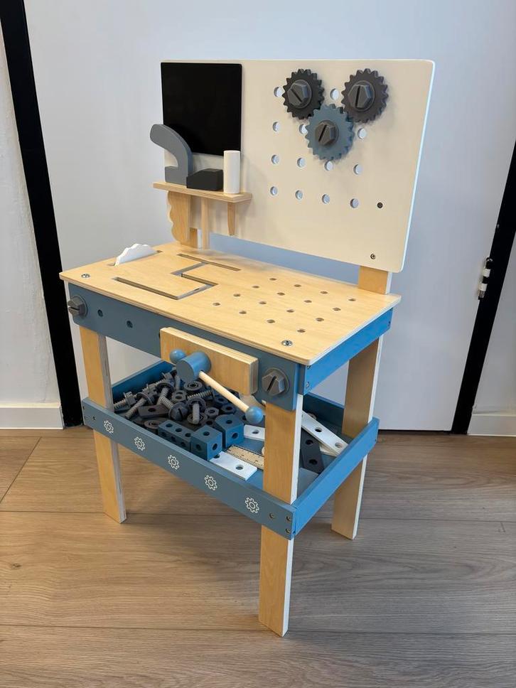 Houten Werkbank Kind, Kinderen en Baby's, Speelgoed | Houten speelgoed, Gebruikt, Ophalen