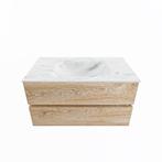 MONDIAZ VICA-DLUX 90cm badmeubel onderkast Washed Oak 2, Ophalen of Verzenden, Nieuw, Bad