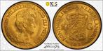 Gouden Wilhelmina 10 gulden 1917 MS65 gecertificeerd PCGS, Postzegels en Munten, Munten | Nederland, Verzenden, Goud, Koningin Wilhelmina