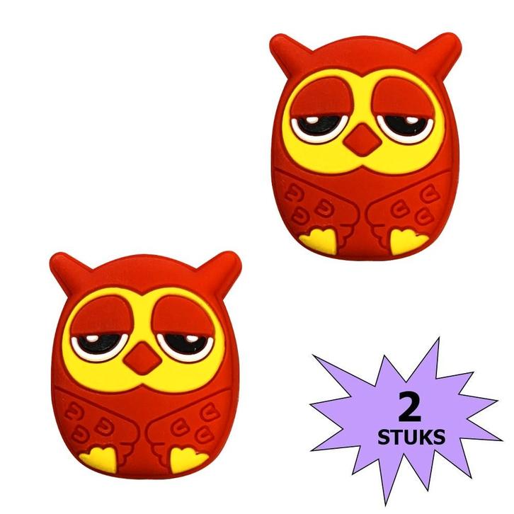 Fako Bijoux - Tennisdemper - Uiltje - Rood - 2 Stuks, Sport en Fitness, Tennis, Verzenden